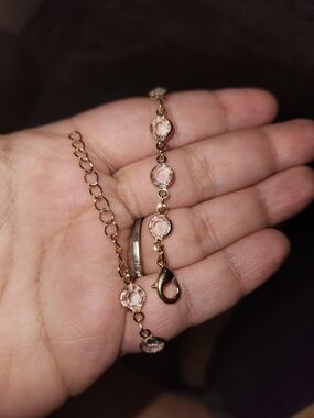 Gold-Tone Crystal Link Bracelet